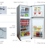 Tủ lạnh Hitachi inverter 365 lít R-VG440PGV3 GBW