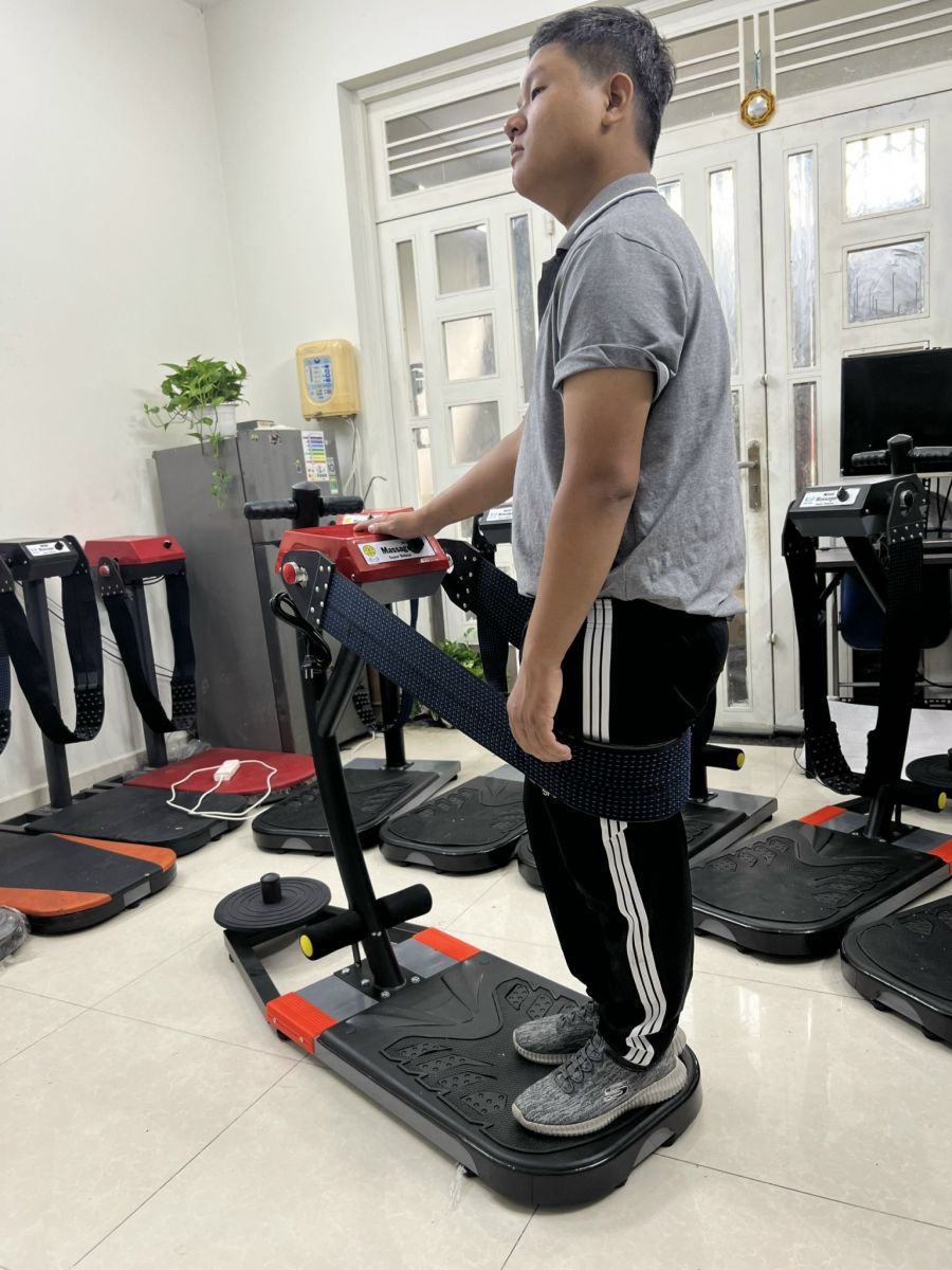 máy massage bụng đứng mx150