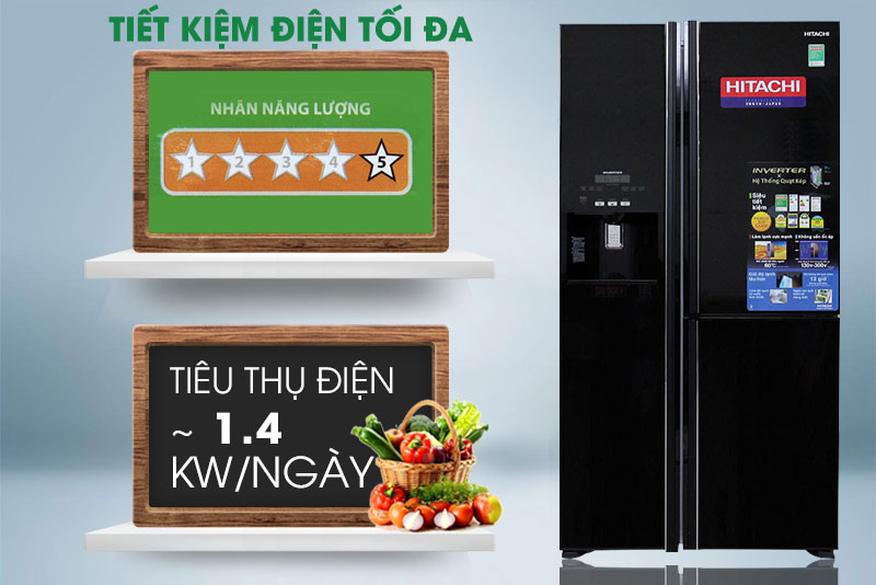 Tủ lạnh Hitachi inverter 722 lít R-E6800XV (X)