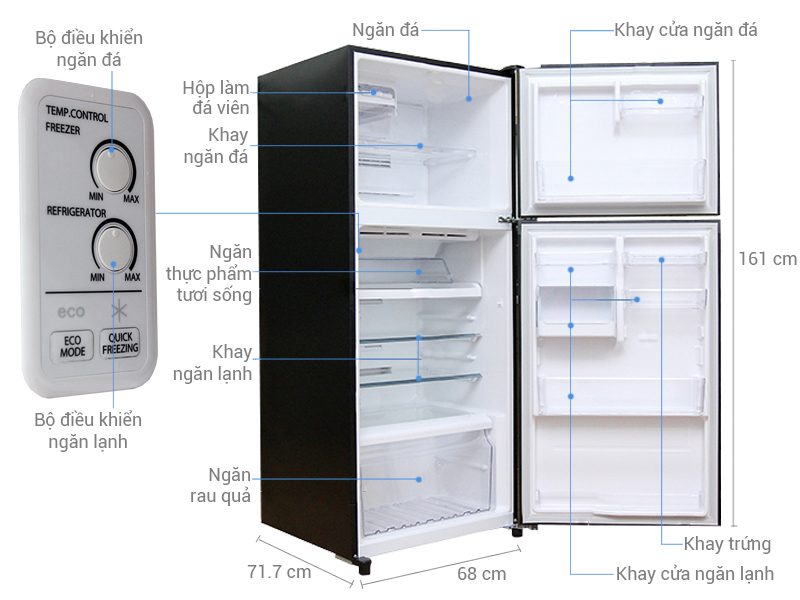 Tủ lạnh LG 507 lít GR-L702SD